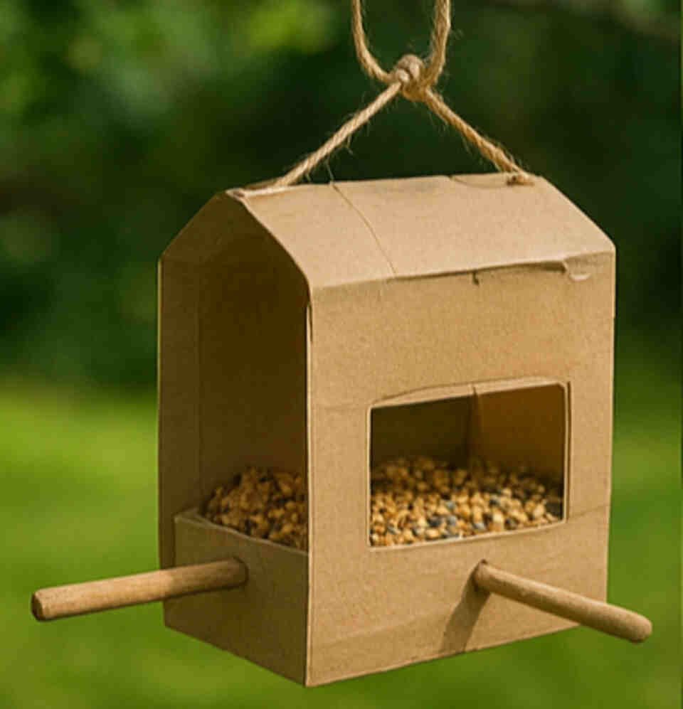 Cereal Box Platform Feeder