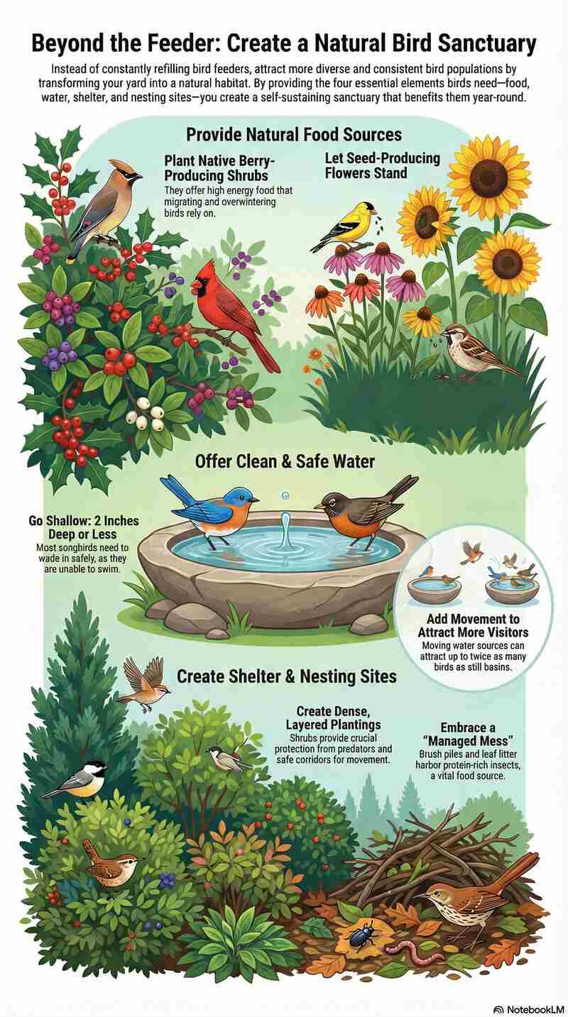 How to Attract Birds Without a Feeder (Small)