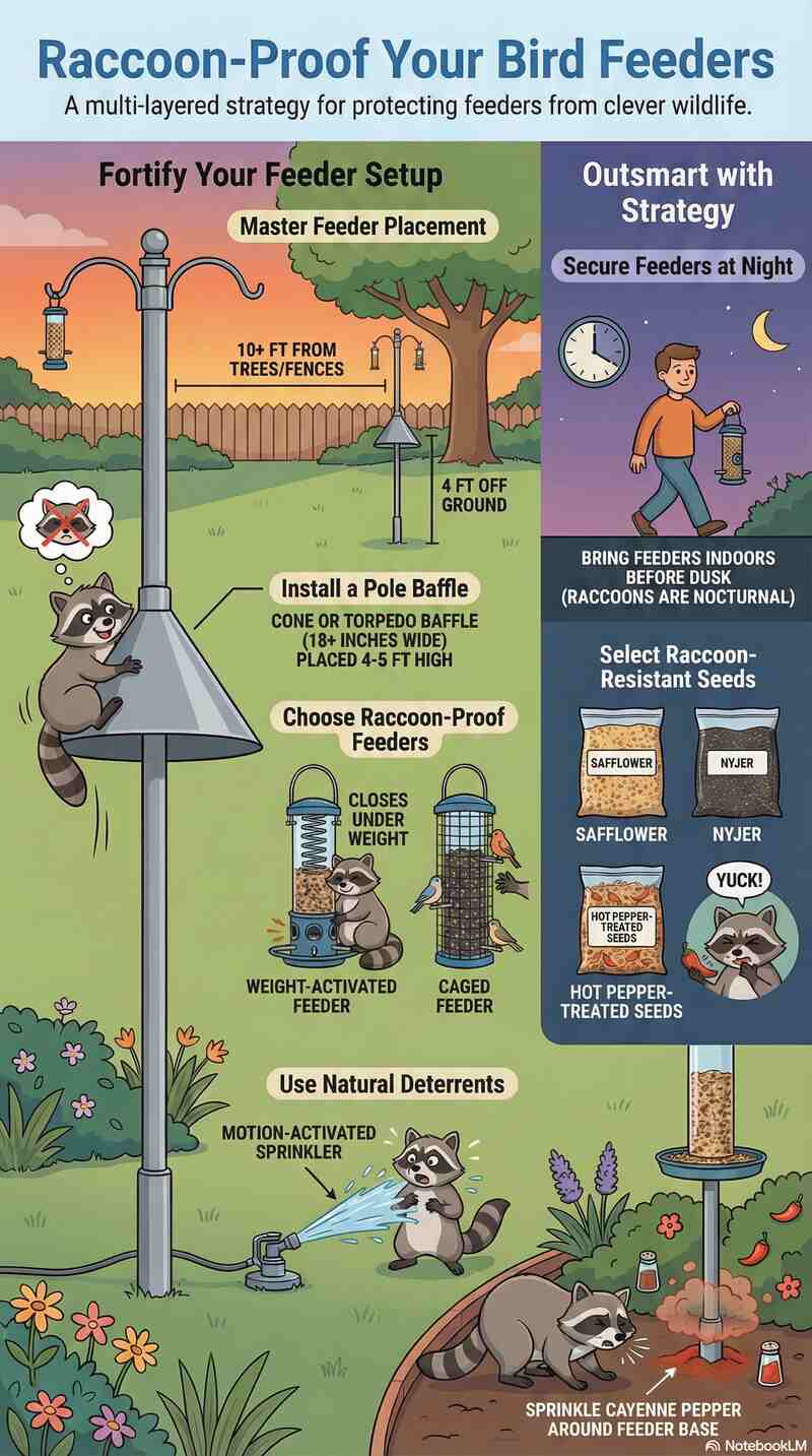 Keep Raccoons Away from Bird Feeders (small Image)
