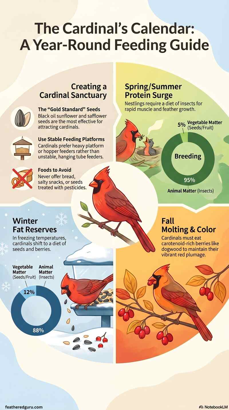 Cardinal Year-Round Feeding Guide Infographic (Small)