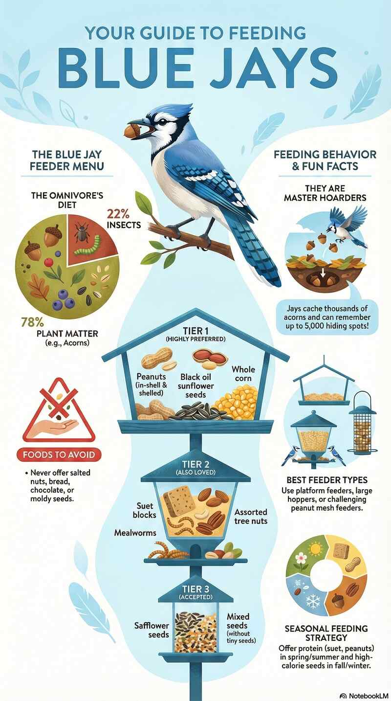 Blue Jay Feeding Guide Infographic (Small)