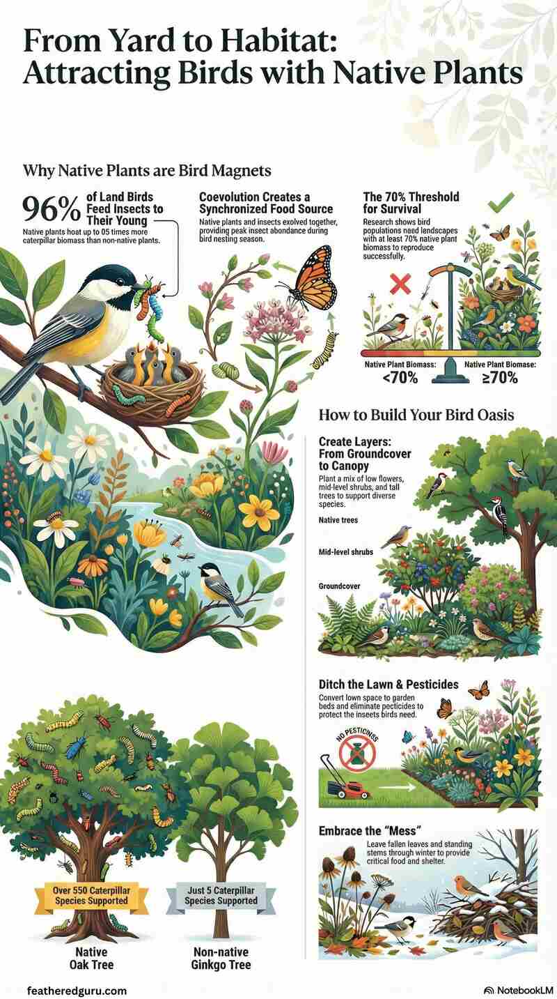 Best Plants to Attract Birds in Spring (Infographic Small)
