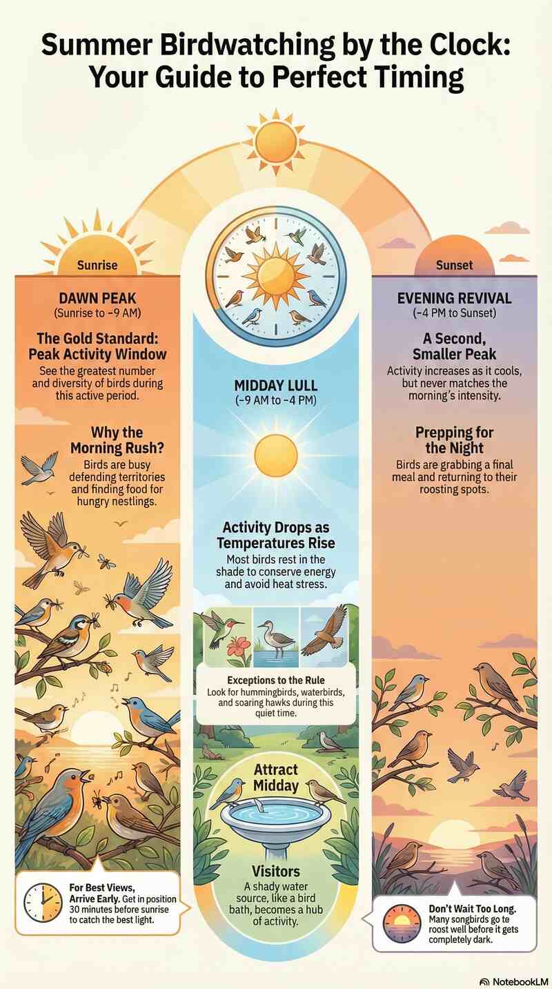 Best Times to See Garden Birds in Summer Infographic (Small)