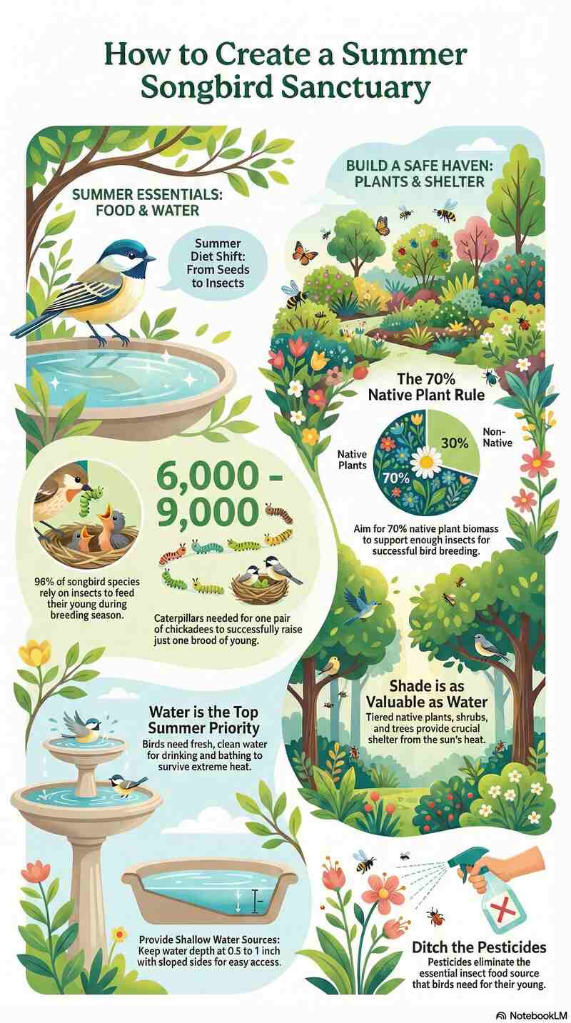 How to Attract Songbirds in Summer Infographic (Small)