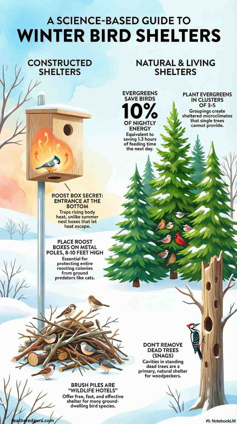 How to Make Winter Shelter for Birds Infographic (Small)