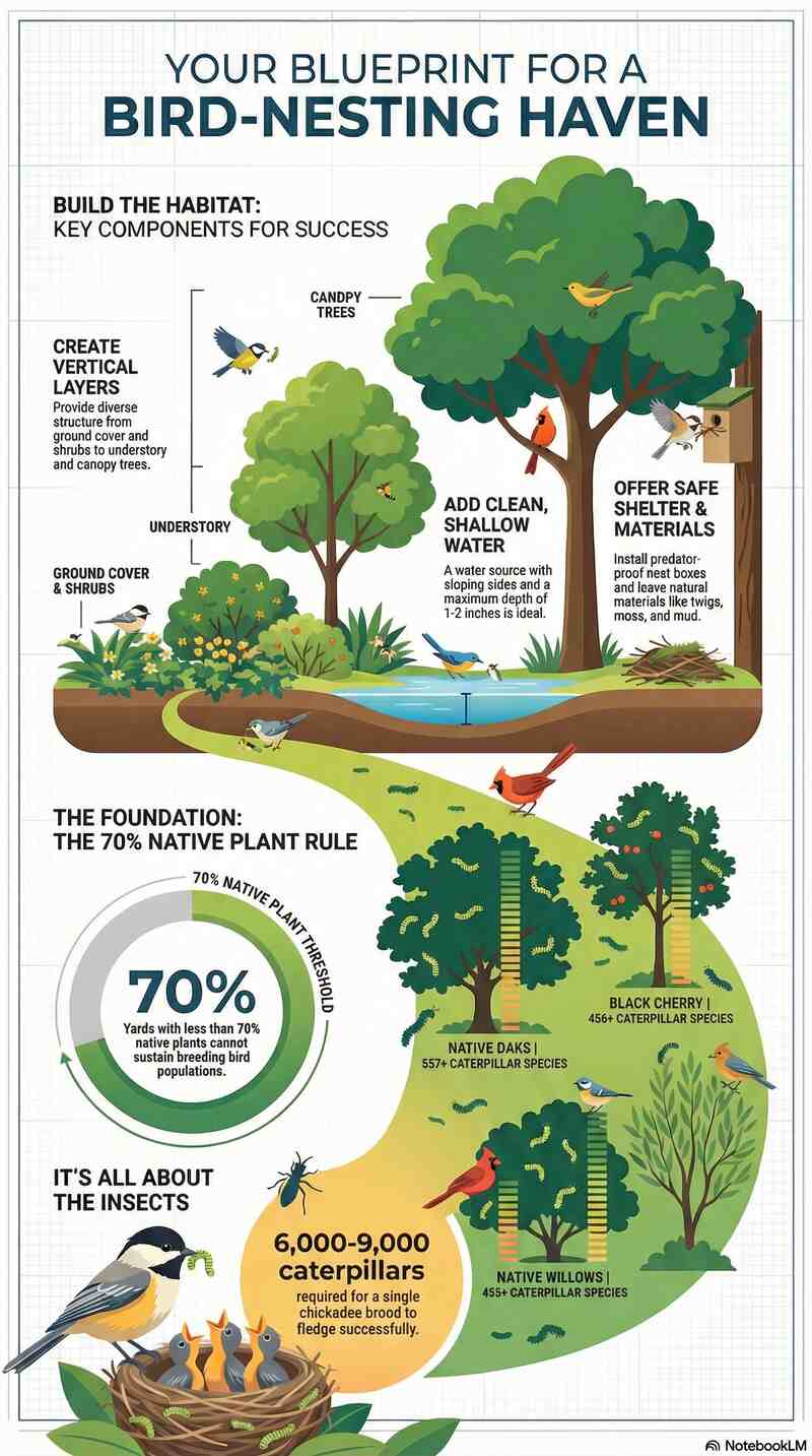How to Prepare Your Garden for Nesting Birds Infographic Small
