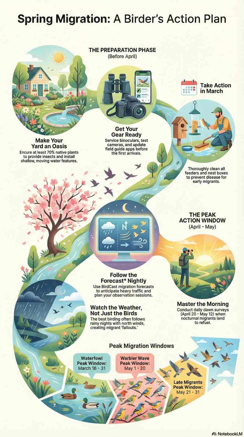 Spring Migration Checklist Infographic Small