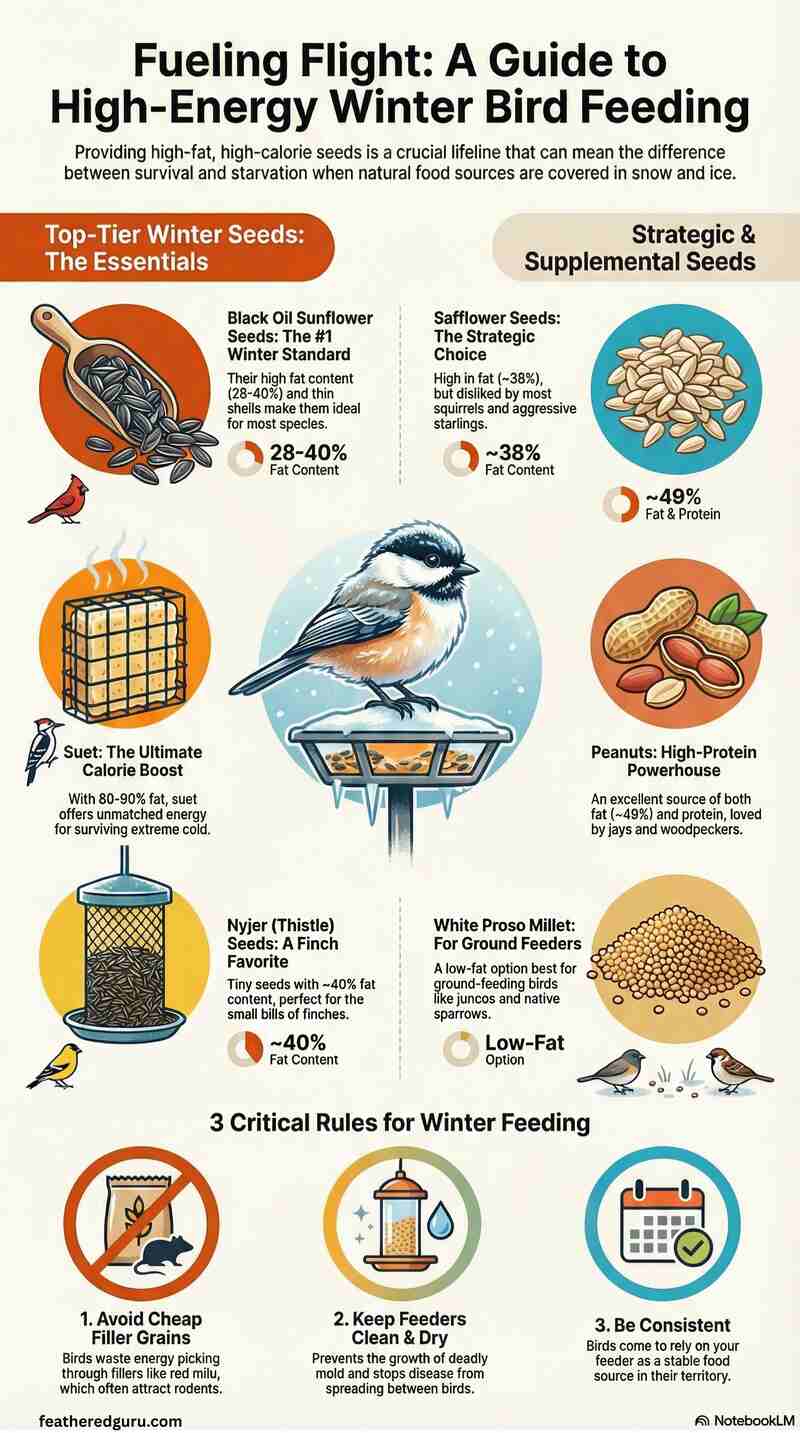 What Bird Seed to Use in Winter Feeders (Small File)