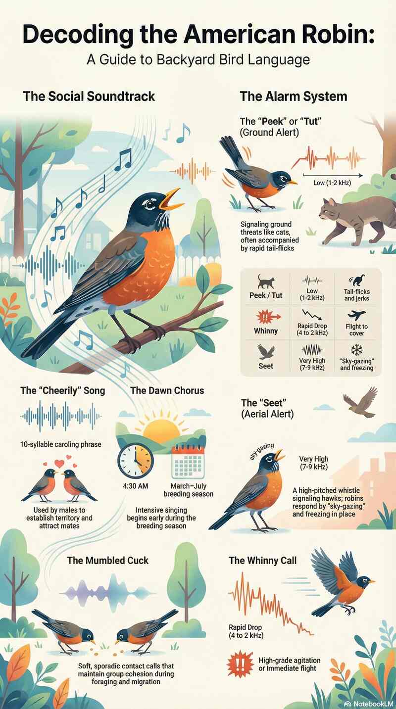 American Robin Sounds at a Glance Infographic (Small)