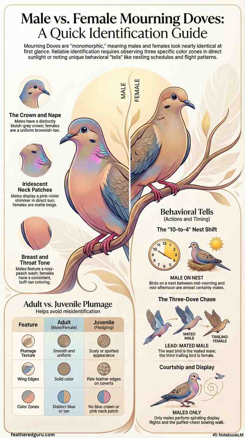 Mourning Dove Identification Guide Infographic (Small)
