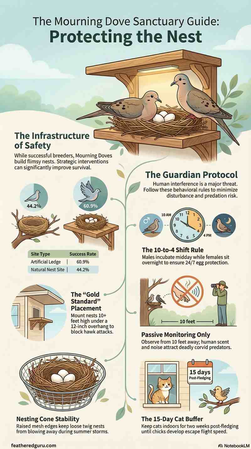 Mourning Dove Nest Protection Guide Infographic (Small)