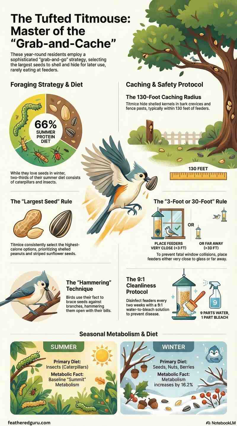 Tufted Titmouse Foraging Habits Infographic (Small)