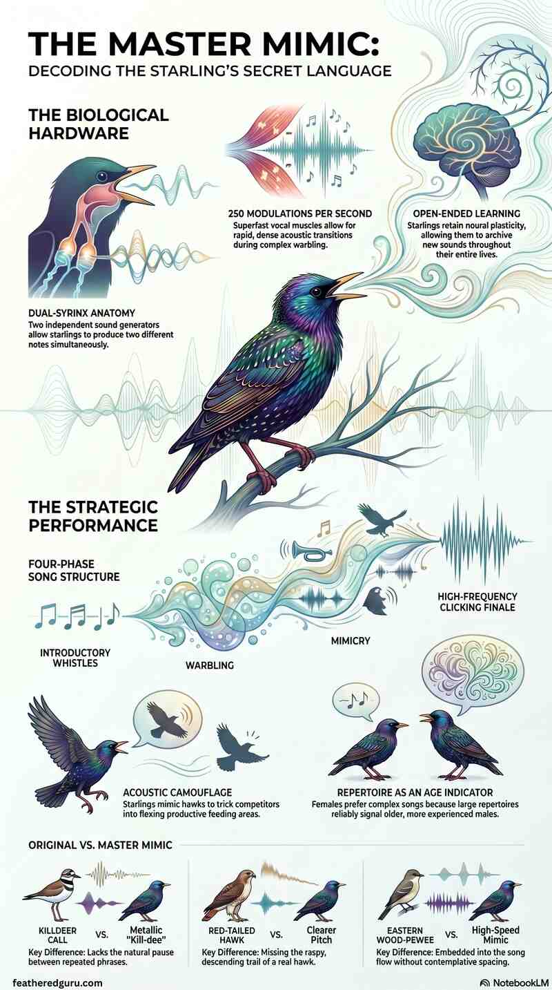 Understanding Starling Calls and Mimicry Infographic (Small)