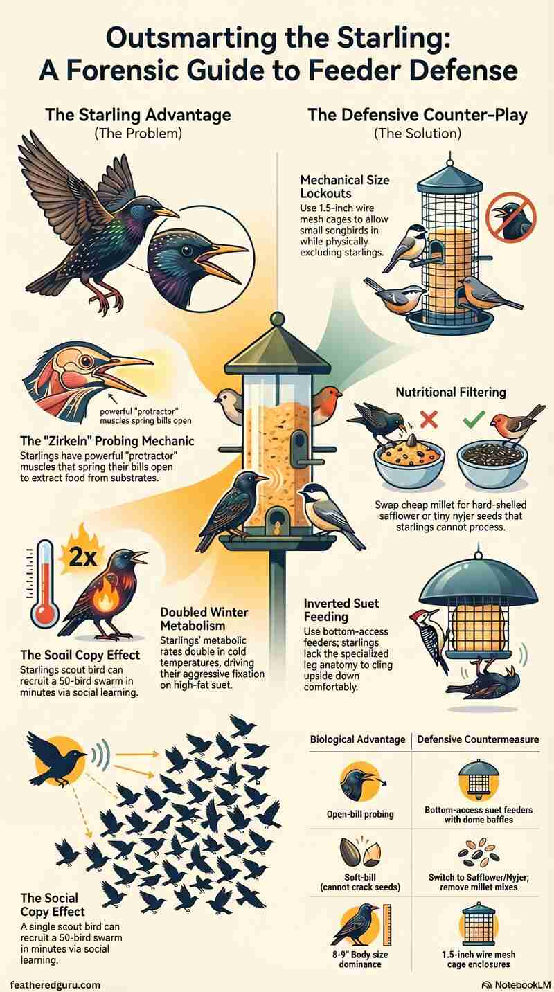 What Do European Starlings Eat Infographic (Small)