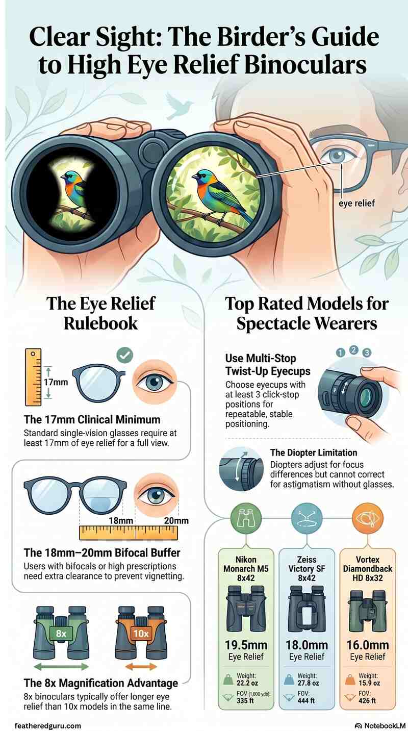 A Visual Analysis of Eye Relief and Vignetting Infographic
