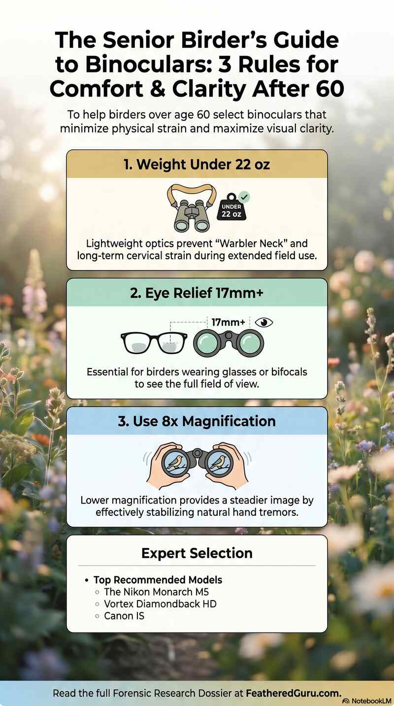 Best Lightweight Binoculars for Seniors Infographic